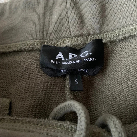 A.P.C. Olive Sweatpants - Picture 4 of 9
